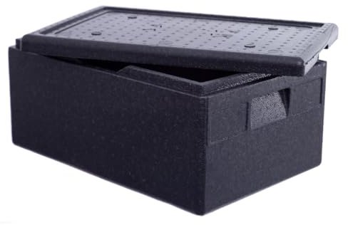 Allpax Thermobox 40 Liter - GN 1/1 mit Deckel - ca. 60 x 40 x 29 cm - mit Griffmulden - Isolierbox, Kühlbox, Warmhaltebox