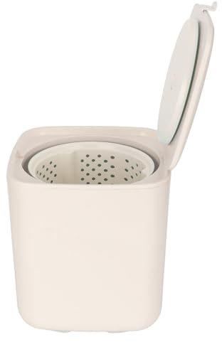 Lavatrice Completamente Automatica Piccola Pulizia Centrifuga Portatile Lavatrice di Grande capacità per Dormitorio (Spina europea)