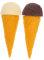Cabilock Ice Cream Cone Holder Dessert Food Toy Fake Cake Model for Store Decor Child Play