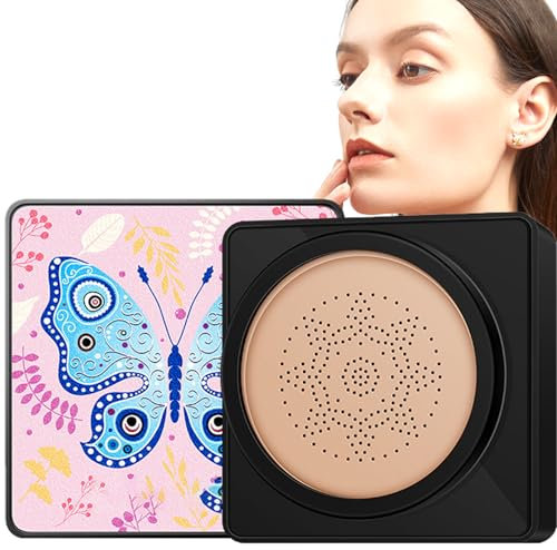 Mushroom Head Air Cushion BB Cream, CC Cream, and Concealer Benefits. Comes with Mushroom Makeup Sponge for Easy Application, Evens Skin Tone