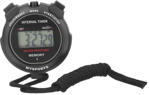 Toddmomy Chronomètre Digital Étanche Professionnel pour Sport Entraînement Et Compétitions Minuteur avec Écran Et Design Ergonomique