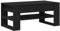 vidaXL coffee table black oak engineered wood - modern indoor living room rectangular table with storage shelf 102x55x45 cm