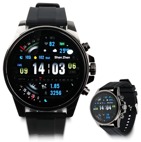 Smart Watch per uomo e donna, touchscreen HD da 1,4 pollici, impermeabile IP68, orologio da corsa, cardiofrequenzimetro/sonno, modalità sport, tracker attività, Bluetooth, NFC, compatibile con iOS e