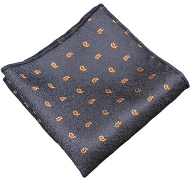 ATEUXOL Herr fyrkantig näsduk set med 2 näsdukar för män, kostymtillbehör, bandana, bröstduk, Färg 8, One size