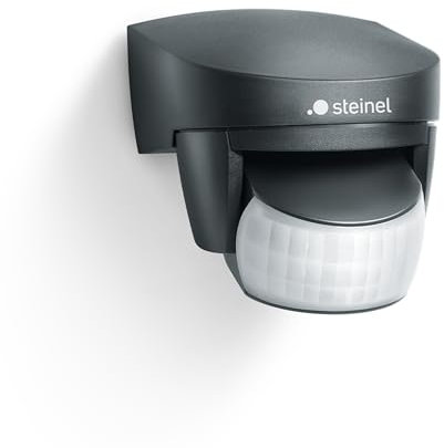 Steinel Détecteur de Mouvement is 2140 ECO Noir, détection 140°, portée Max. 14 m, pour LED Max. 350 W, IP54, extérieur et intérieur
