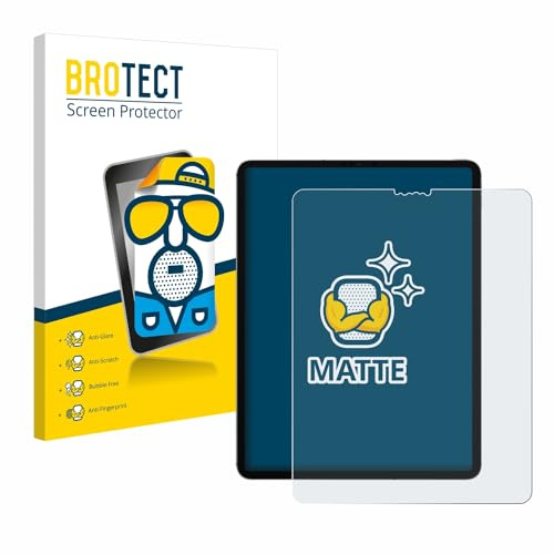 BROTECT Entspiegelungs-Schutzfolie für Apple iPad Pro 12.9 2021 (5. Gen.) Matte Displayschutz-Folie, Anti-Reflex, Anti-Fingerprint
