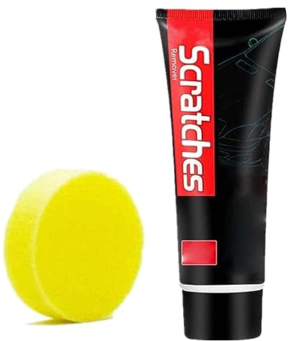 Scratch Free Stove Top Scratch Remover, 100ML Glass Ceramic Stove Top Cleaner, Multipurpose Cooktop Cleaner with Sponge, Scratch Free Stove Top Scratch Remover Polishing Wax for Kitchen Home Tool