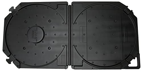 Boîte de rangement à cassette à ouvrir, boîte de rangement vide résistante aux rayures, légère, protection complète universelle pour cassettes audio (noir)