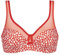 Dim Soutien-Gorge Femme Avec Armatures Generous Classique x1 Soutien-Gorge, Rouge à Fleurs Blanches, 100B