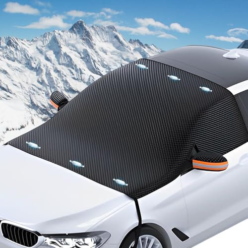 Sonnenschutz Auto Frontscheibe,Frontscheibe Sonnenschutz,Frontscheibenabdeckung,Windschutzscheibe, für Sommer Die Sonne,UV-Schutz,Staub,für Wint Gegen, Schnee, EIS, Frost