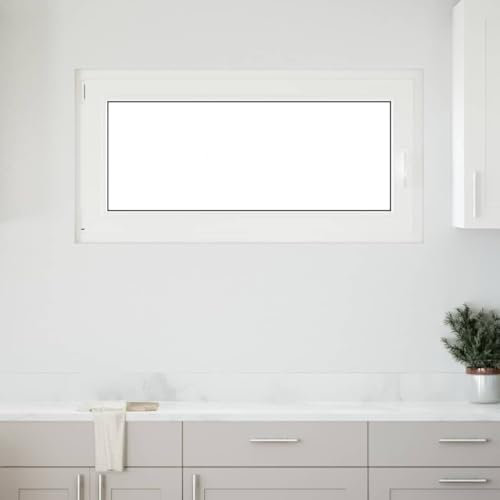 Gecheer Ventana de sótano RISOR 120x60cm oscilobatiente DIN Izquierda,Puerta Balconera Persiana Privacidad,Protección contra la luz y el deslumbramiento,JL-2