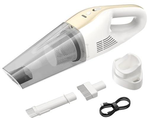 ponoseu Aspirapolvere Senza Fili per Auto e Casa, 25000PA Alta Potenza, 6000mAh Ricarica Rapida USB-C, 30 Minuti Autonomia, Filtro HEPA Lavabile, Portatile per Divano/Peli Animali/Spazi Stretti