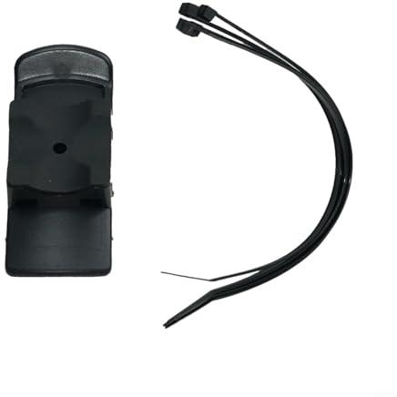 Micpointik Supporto da bicicletta per Garmin eTrex 10/20/30 GPSMap 62 per Oregon per Dakota, robusto supporto in plastica con fascette, nero, dispositivi di navigazione per escursioni in bicicletta e