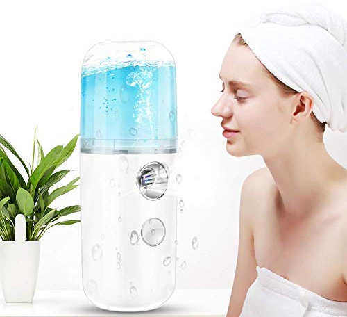 Viso Vapore Vapore Umidificatore 30ml Portatile Nano Spray Vaporizzatore Sauna Spa Vapore Viso Idratante Nebbia Spruzzatore per la Cura Del Viso Trucco, Bellezza