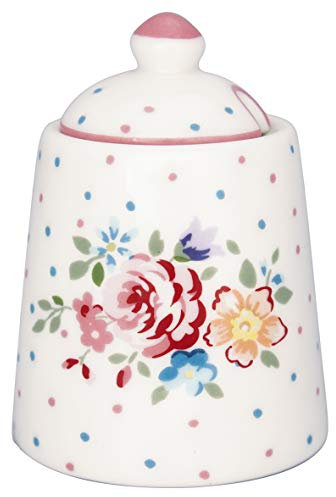 Greengate STWSUGBLL0104 Belle Zuckerdose White 10 cm ( 1 Stück )