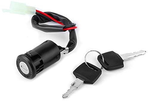 Interruptor de encendido, llave de interruptor de encendido electromóvil, 2 cables, accesorios universales de Moto, reemplazo para scooter ATV