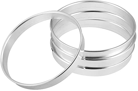 X AUTOHAUX 4pcs Bague de Centrage Jante 72,6mm à 71,1mm Aluminium Alliage Voiture Hub Centric Anneaux