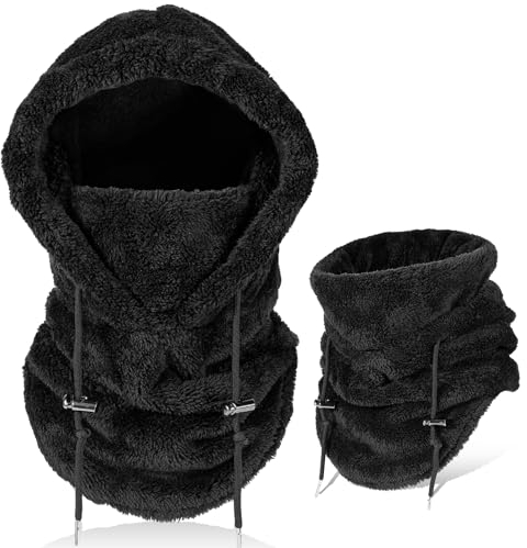 AYPOW Winter Thermo Fleece Sturmhaube Herren Damen, Multifunktionale Outdoor Winddicht Gesichtshaube Warm Skimaske mit Nackenwärmer Halswärmer, Unisex Gesichtsmaske Radfahren Motorräder Wandern Laufen