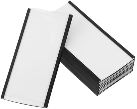 ROMISBABA 10 set Porta Etichette Magnetici per Scaffali Magazzino e Armadietti Supporti Pratici per Cartellini Prezzi e Organizzazione Forte per Mensole e Supermercati