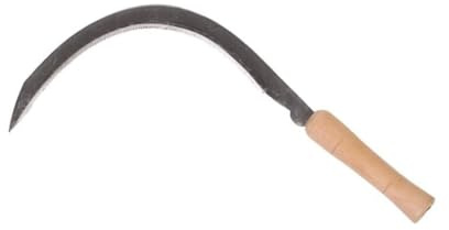 Hoz forjada 30cm - Bricomed. Mango de madera. Jardineria.