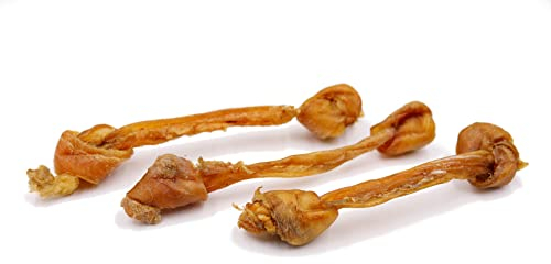 Lot de 50 os à mâcher pour cuir chevelu de bœuf séché - Environ 20 cm - Pour chiens - De fabrication allemande - Articles à mâcher pour petits et grands