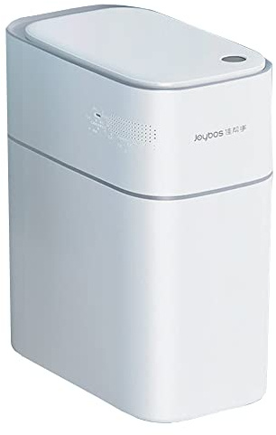 JOYBOS, Papelera cubo de basura 15 l con sensor de movimiento inteligente sin contacto, incluye 20 bolsas de basura