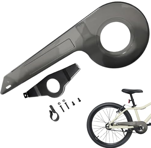 Jorzer Fahrradkette Guard Universal Bicycle Chain Guard Bike Chainring Guard für 32-36 Zähne Kinder Robus Bike-Ketten-Beschützer für Fahrradzubehör transparent Schwarz