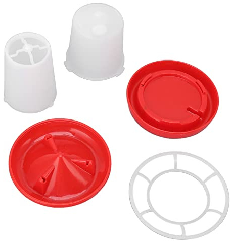 Juego de Comedero y Bebedero para Pollos, Bebedero para Pollos, Comedero para Pollitos, Alimentación y Riego Automático, Comedero y Bebedero para Aves de Corral, Kit de