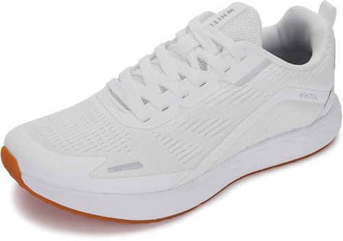 WHITIN Women’s Wide Toe Box Road Running Shoes | Zero Drop Width Sneaker Size 8.5 White 39