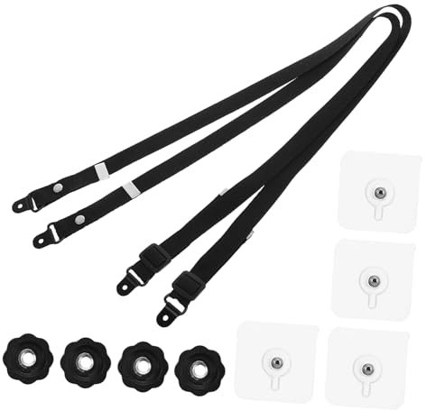 Holibanna Möbel- Für Tv Und Befestigung Verstellbare Gurtbefestigung Klebende Halterung Für Wand Und Schrank Kit Zubehör Ohne Bohrer