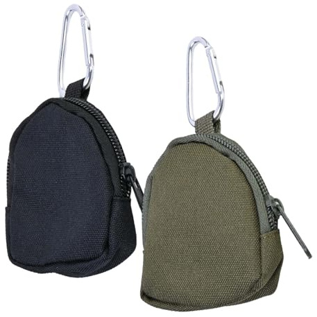 Daleweo Lot de 2 sacs à friandises pour chien - Durable - Avec fermeture éclair et mousqueton - Sacs à nourriture étanches pour les déplacements