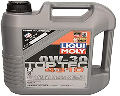 LIQUI MOLY | Top Tec 4310 0W-30 | 5 L | Oli motore | Tecnologia sintetica | SKU: 2362