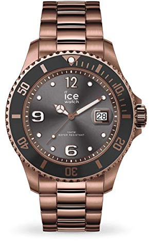 Ice-Watch - ICE steel Bronze - Braune Herrenuhr mit Metallarmband - 016767 (Large)