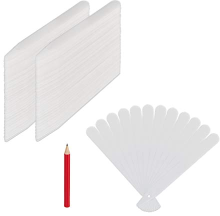 Relaxdays Set da 300 Etichette per Piante, Targhette Identificative per Aiuole e Piantine, L: 13 cm, Plastica, Bianco