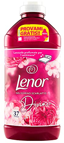 Lenor Konzentrierter Weichspüler Waschmaschine, 296 Wäschen (1 Packung), Jasmin Frost, Maxi-Format, Parfums jede Nacht bis zu einer Woche