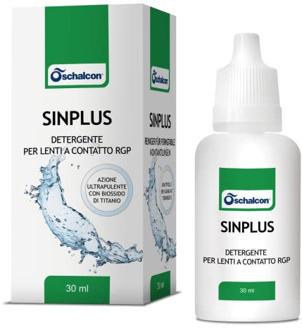 SINPLUS Detergente Per Lenti A Contatto Gas-permeabili, 30 ml, Bianco