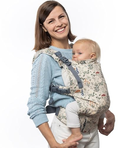 Boba X Mochila Portabebés Ergonómica - Porta Bebés Ajustable para Recién Nacidos y Niños Pequeños (3 a 20 kg), Porteo Seguro - Winter Garden