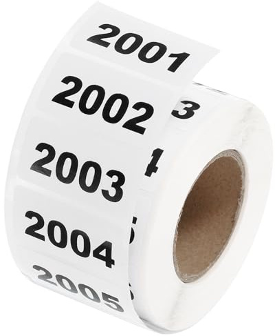QUARKZMAN 1 Rouleau Autocollant de Numéro d'Inventaire, 2001-3000 Étiquettes Numérotées Consécutives Autocollantes Étiquettes Étanches pour la Classification Du Stockage (1,6x0,8 Pouce)