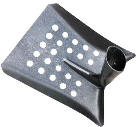 Happyyami Outils de Nettoyage des égouts Pelle de Nettoyage Plat bagarre houe pelles grattoirs agricoles Bordure Balai extérieur Pelle grattoir Pelle de Nettoyage agricole multiusage Métal