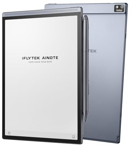 iflytek AINOTE Air 2 Tablette E-Ink 8.2 – Prise de Notes & Papier Numérique avec Stylet, Enregistrement AI, Transcription Multilingue, Lecture et Gestion des Tâches – Gris