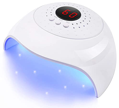 Led UV Nail Lamp LKE 54W Curing Lamp uv Lamps for Gel Nails Nail Dryer Professional UV LED Nail Lamp Gel Nail UV Light for Gel Nails Polishes with USB 3 Timer Auto Sensor for Home and Salon