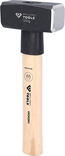 BRILLIANT TOOLS BT075125 Massettes avec manche Hickory, 1 250 g [Powered by KS TOOLS]