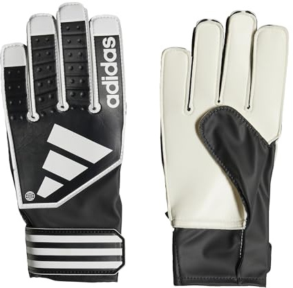 adidas Unisex Goalkeeper Gloves (W/O Fingerspitz) Tiro Gl CLB J, Black/White/Black, HN5608, Size 6