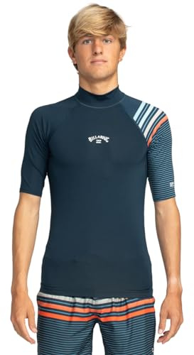 BILLABONG Contrast - Short Sleeve UPF 50 Rash Vest - Men - Blue