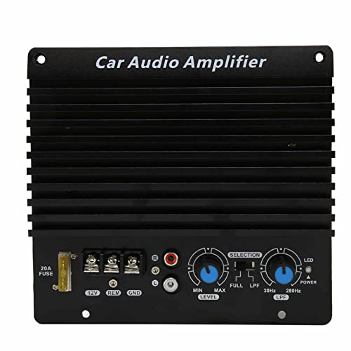 Subwoofer Plate Amplifier Amplifier Board 12V Car Power Amplifier Car High Power Amplifier Board Car Amplifier Board Car Amp Board, Can Push 8 to 12 Inch Woofer