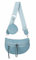 ITALYSHOP24 Damen Tasche Umhängetasche Brusttasche Muster Gürtel Bauchtasche Crossbody Gürteltasche Hüfttasche Crossover Bodybag Schultertasche Handytasche Leder Optik Hellblau