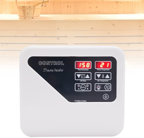 8+4 modes pour sauna - Contrôle externe - Contrôle du poêle de sauna - Appareil de commande numérique - Appareil de commande extérieur - Protection contre la surchauffe - Pour 3-9 kW