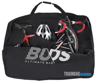 Buds-Sports TrainBag Original Classic - Funda de transporte para bicicleta de carretera y montaña, compatible de 29 pulgadas, estándar SNCF (120 x 90 cm), ideal para transportar tu bicicleta en tren