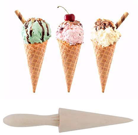 Molde Para Cono De Helado, Bollos De Brioche, Máquina Para Hacer Conos De Helado, Conos De Gofre, Rodillo De Cono De Gofre De Madera, Moldes Para Rollos De Repostería Con Cuerno De Crema, Herramienta