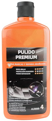 Various - Premium Pulido 500ml,Pulimento para Coche Arañazos,Brillo Intenso y Restauración de Pintura para Coches,Reparador de Desperfectos del Coche(Cera Pulido Premium AU8068)